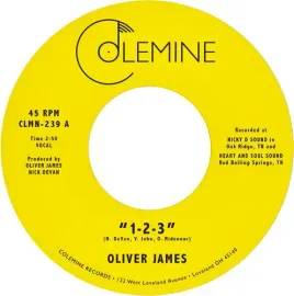 Виниловая пластинка Oliver James – 1-2-3 / Nothing Is Forever (Релиз 2026)