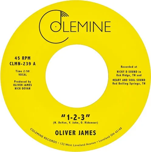 Виниловая пластинка Oliver James – 1-2-3 / Nothing Is Forever (Релиз 2026)