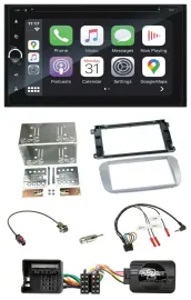 Blaupunkt DAB Lenkrad TMC Bluetooth USB 2DIN Navigation für Ford Mondeo S-Max 07