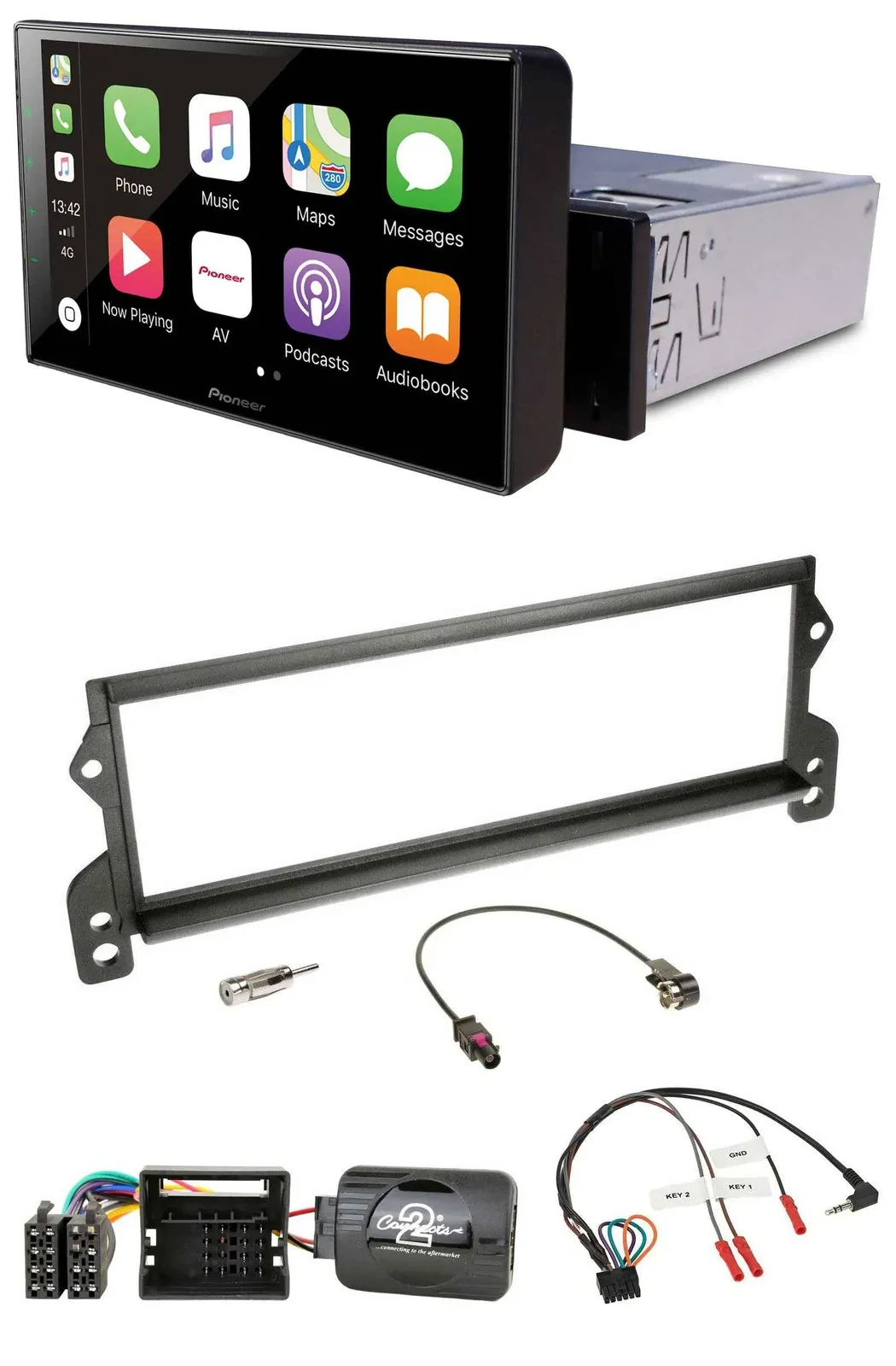 Pioneer Bluetooth Lenkrad DAB USB Autoradio für Mini (2001-2006 MOST)