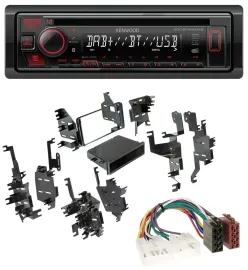 Автомагнитола для Toyota Highlander/Matrix/RAV4 Kenwood MP3 CD USB Bluetooth DAB