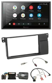 Pioneer USB 2DIN DAB Lenkrad Bluetooth Autoradio für BMW 3er E46 00-06 Quadlock