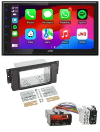 JVC Bluetooth USB MP3 2DIN DAB Autoradio für LandRover Free Lander 2007-2010