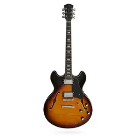 Полуакустическая электрогитара Sire Larry Carlton H7 Semi-Hollow Vintage Sunburst