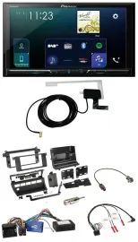 Pioneer 2DIN DAB USB Lenkrad Bluetooth Autoradio für BMW 3er 02-06 E46 5 Schalte