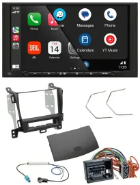 JBL USB 2DIN MP3 Bluetooth AUX Autoradio für Opel Zafira ab 12 jet black