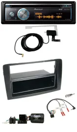 Pioneer Bluetooth DAB Lenkrad USB CD Autoradio für Fiat Idea 2006-2012 schwarz