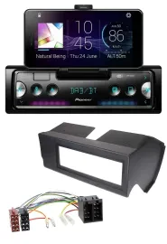 Автомагнитола Pioneer USB MP3 Bluetooth DAB для Fiat Panda (до 2002), черный