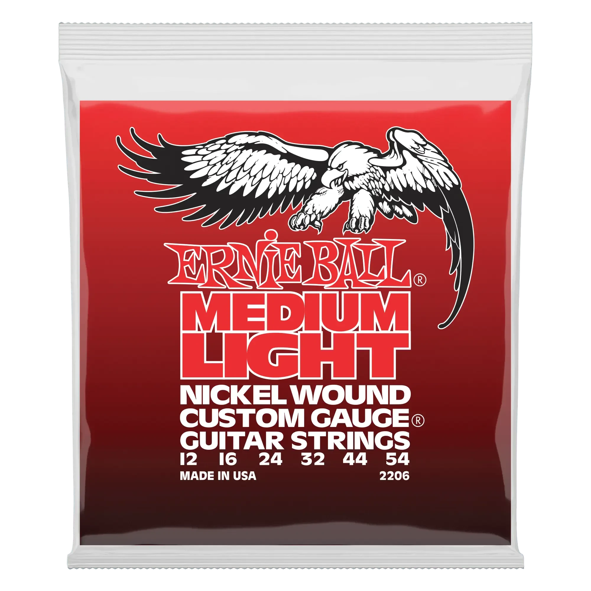 Струны для электрогитары Ernie Ball 2206 Nickel Wound Medium Light 12-54