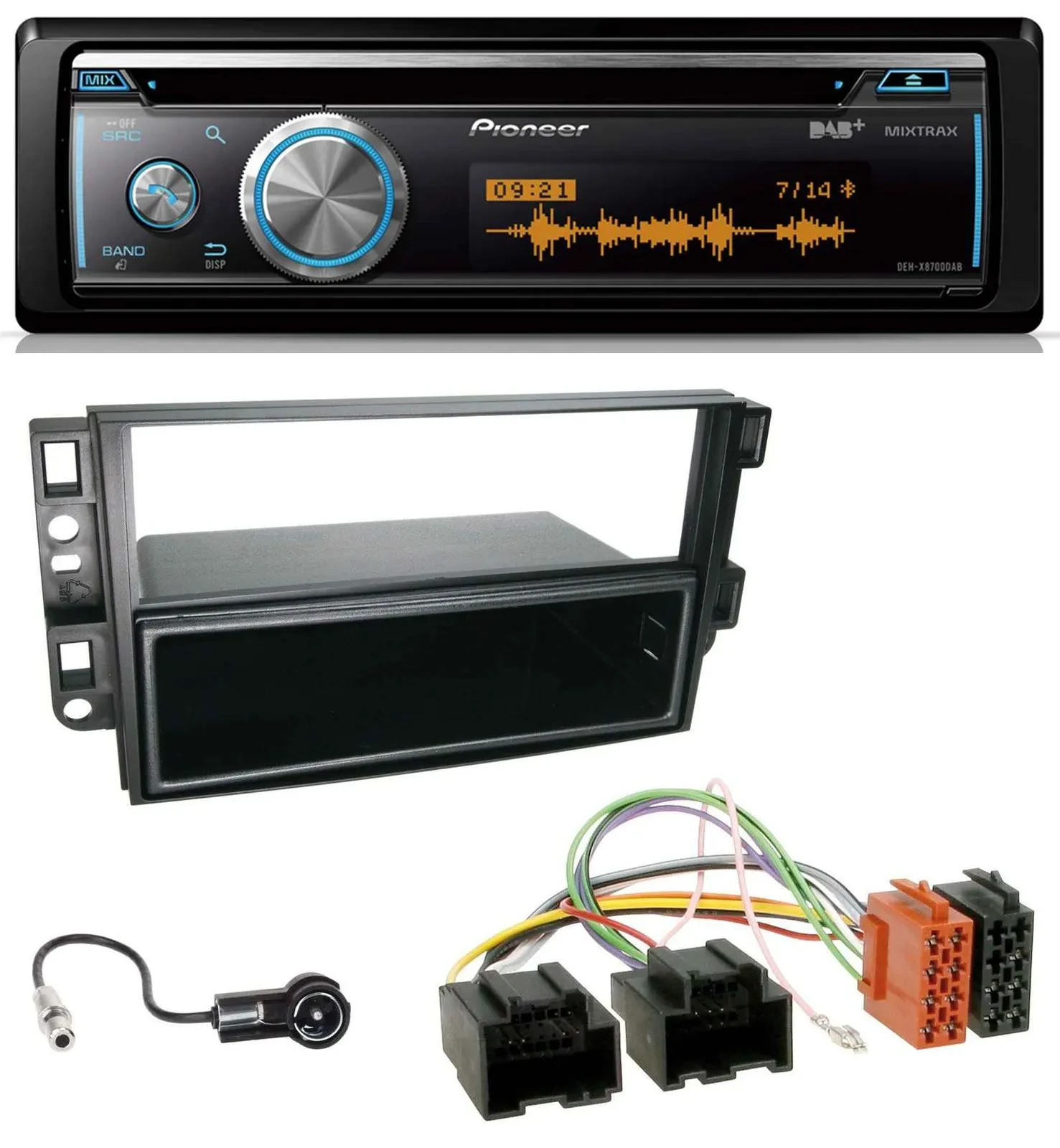 Pioneer MP3 DAB USB CD Bluetooth Autoradio für Chevrolet Aveo Epica Captiva 06-1