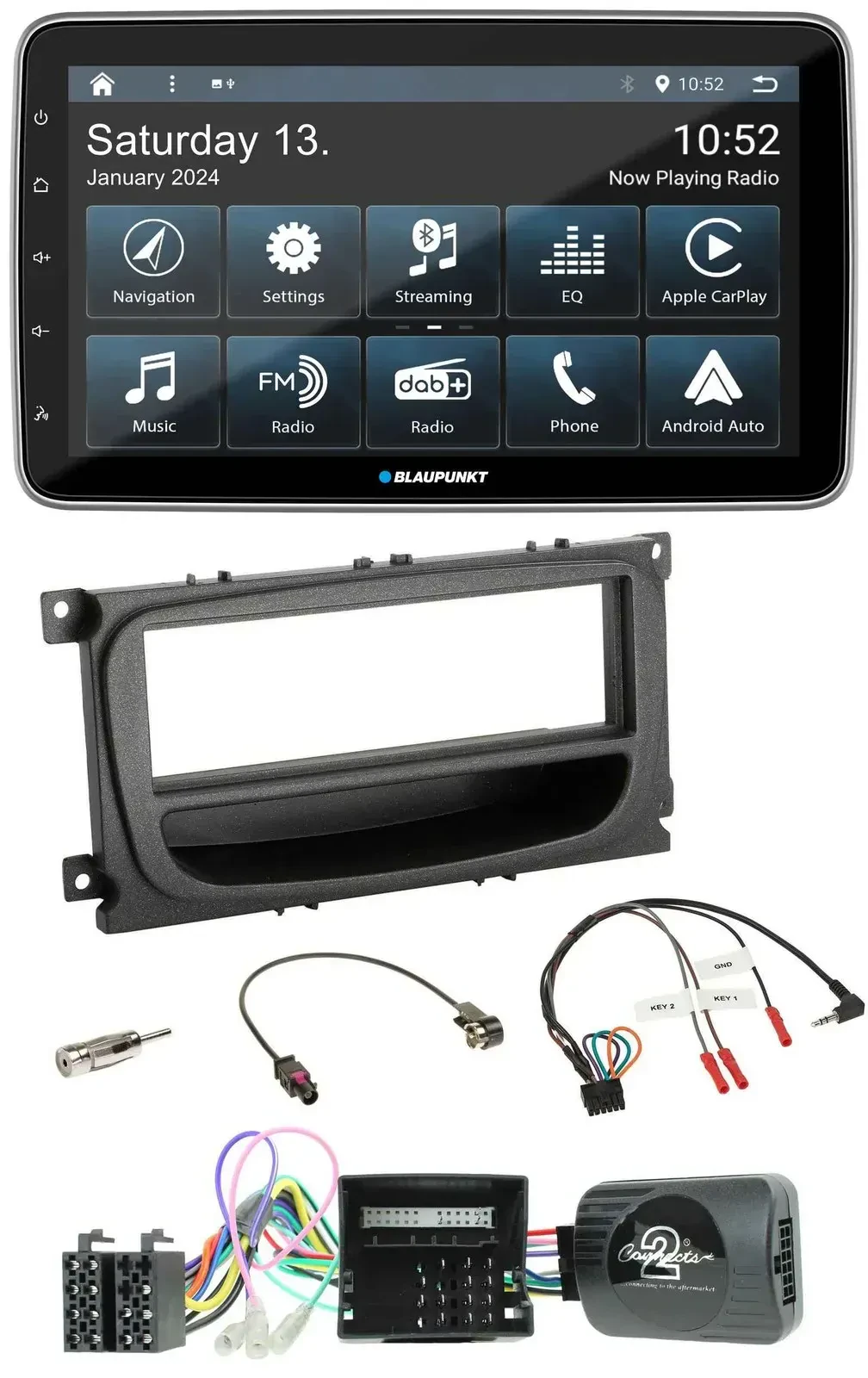 Blaupunkt USB DAB SD Lenkrad Bluetooth Autoradio für Ford C-Max Focus Can 07-10