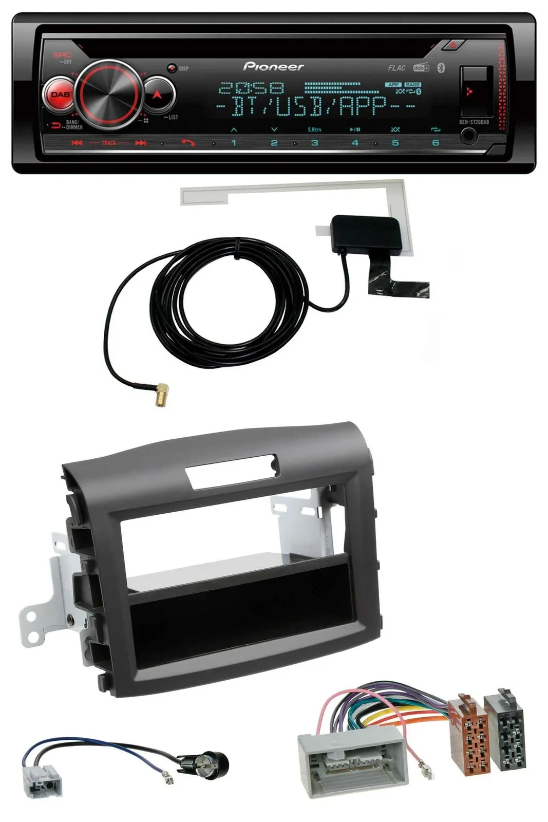 Pioneer DAB CD MP3 USB Bluetooth Autoradio für Honda CR-V (ab 2013)