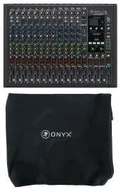 Mackie ONYX16 16-Channel Analog Mixer w/USB/3-Band EQ/Bluetooth+Dust Cover