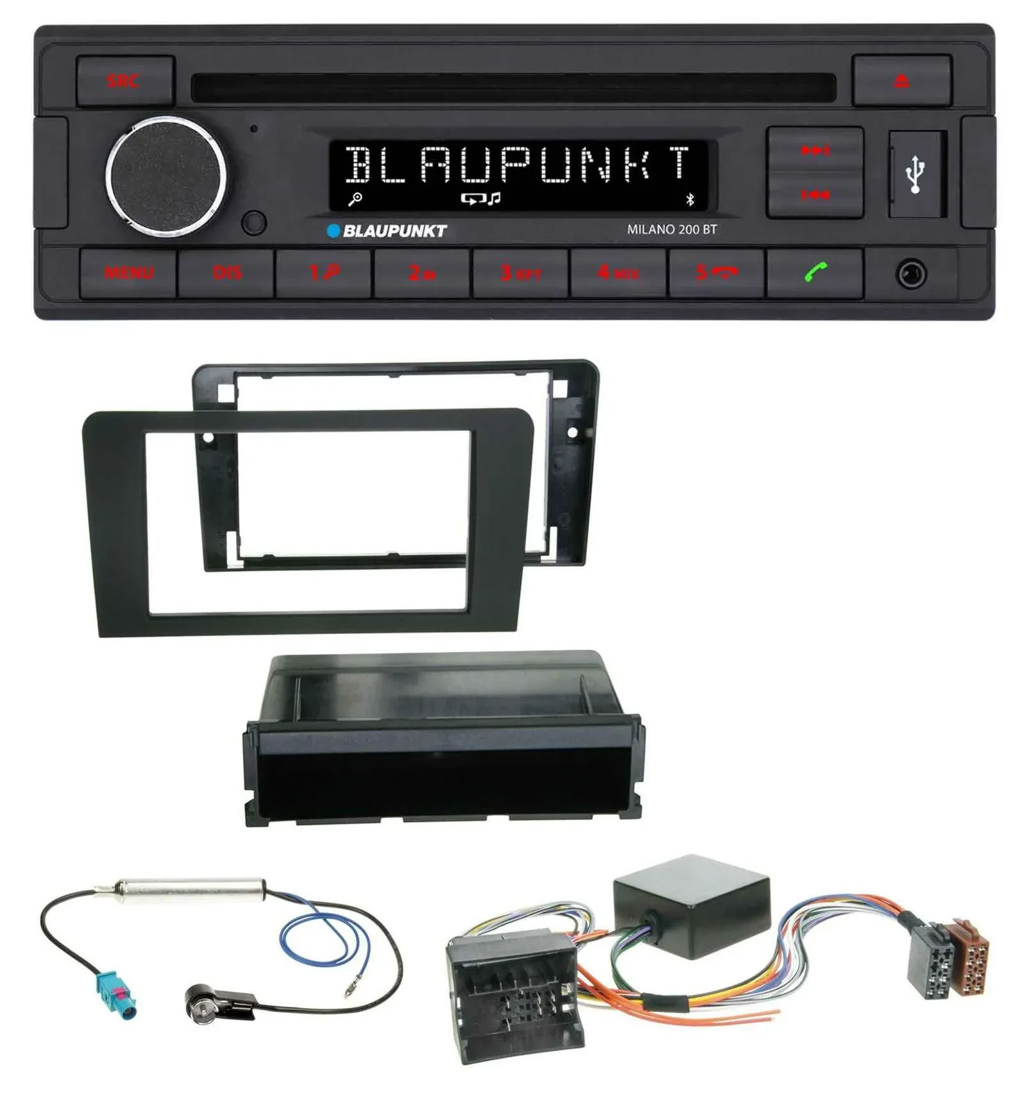 Blaupunkt MP3 USB CD Bluetooth AUX Autoradio für Audi A3 8P 06-12 Symphony Infin