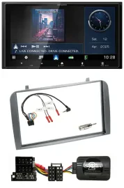 Kenwood Bluetooth 2DIN USB DAB Lenkrad Autoradio für Alfa Romeo GT 147 2000-2008