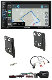Alpine DAB TMC Bluetooth 2DIN USB Lenkrad Navigation für Ford Focus Galaxy Monde