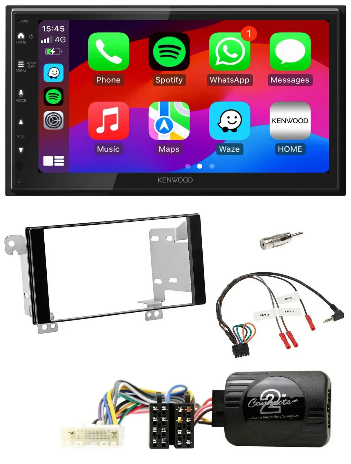 Kenwood Lenkrad USB DAB 2DIN Bluetooth Autoradio für Subaru ForesterSJ Impreza X