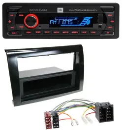 JBL AUX MP3 USB Bluetooth SD Autoradio für Fiat Bravo (ab 2007)