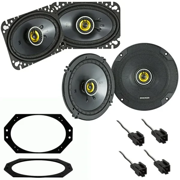 1997-2006 Jeep Wrangler TJ Kicker Complete Speaker Replacement Package