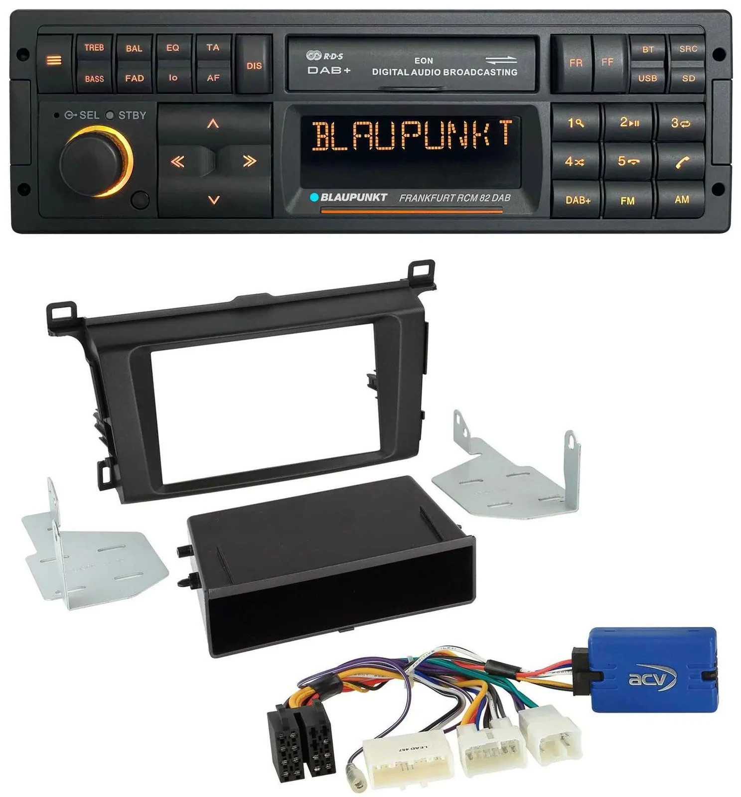 Blaupunkt USB DAB SD MP3 Bluetooth Autoradio für Toyota RAV-4 (ab 2013)