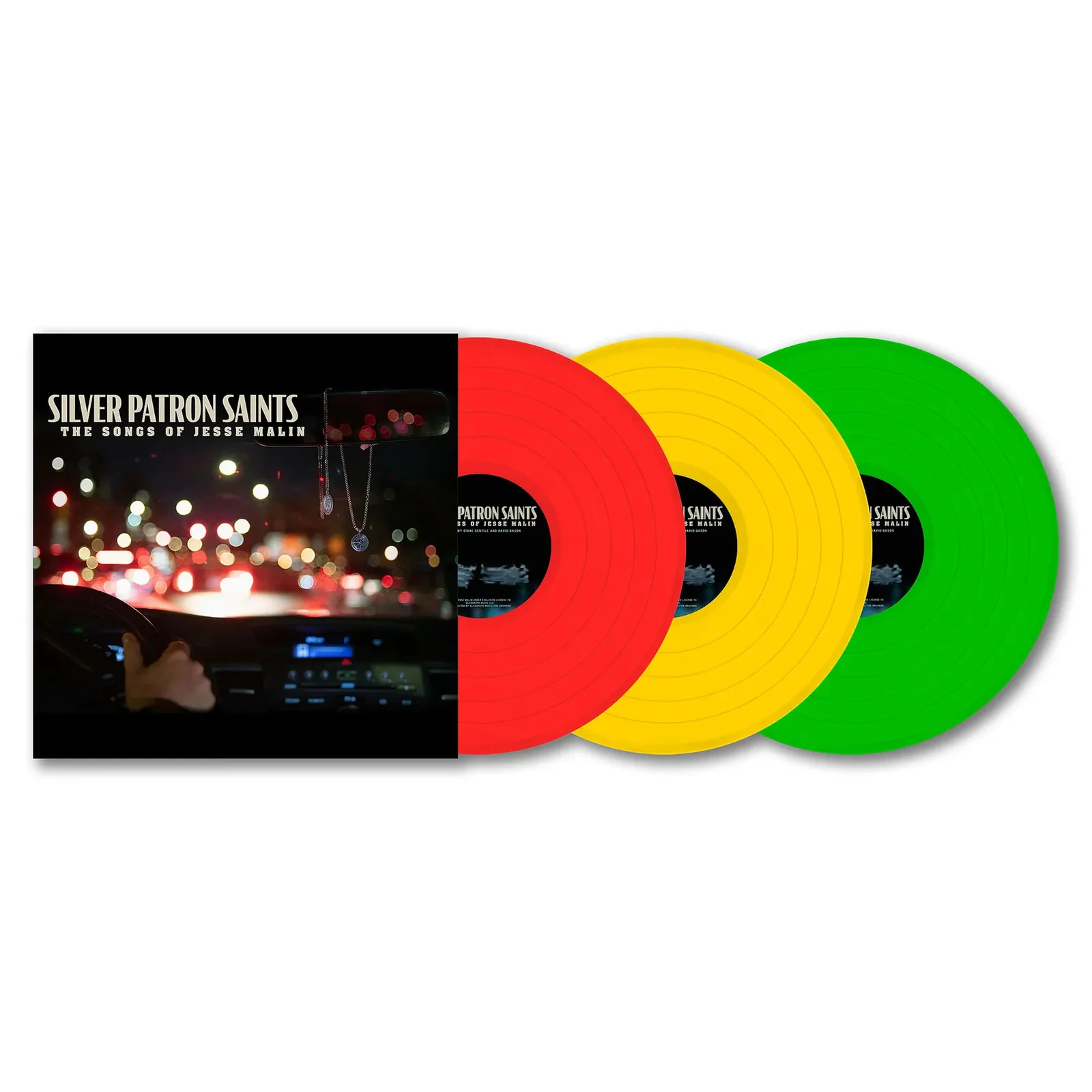 Виниловая пластинка Jesse Malin – Silver Patron Saints (3 LP, красный, жёлтый и зелёный винил, релиз 2024)