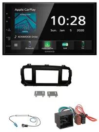 Kenwood Bluetooth MP3 DAB USB 2DIN Autoradio für Citroen Jumpy Spacetourer ab 20