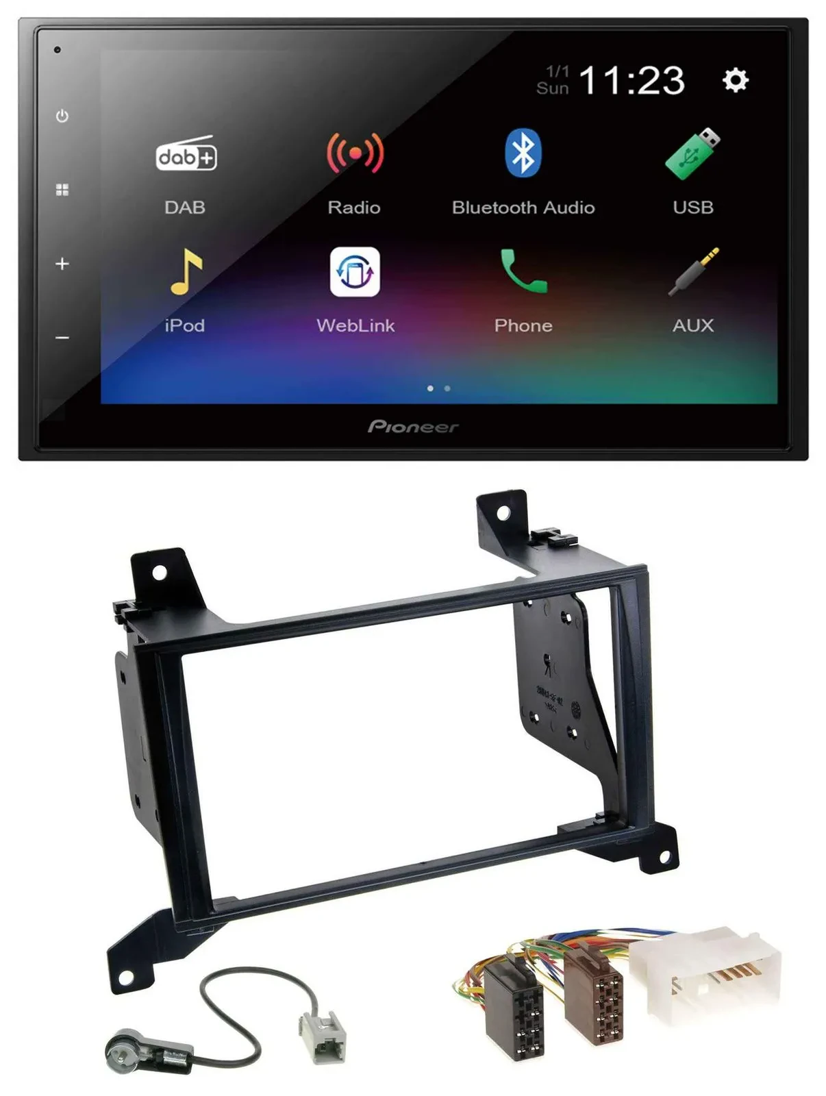 Автомагнитола для Hyundai Santa Fe CM Pioneer 2DIN USB Bluetooth DAB MP3 2009–2012