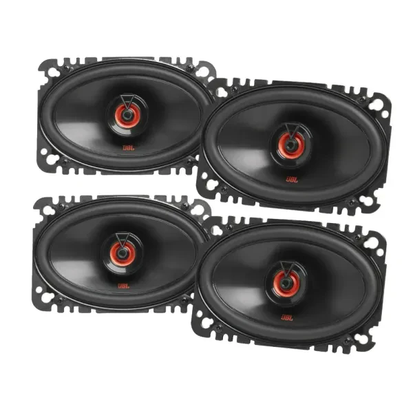 2-Pairs JBL Club 6422F 160W RMS 4x6" 2-Way Coaxial Car Speaker