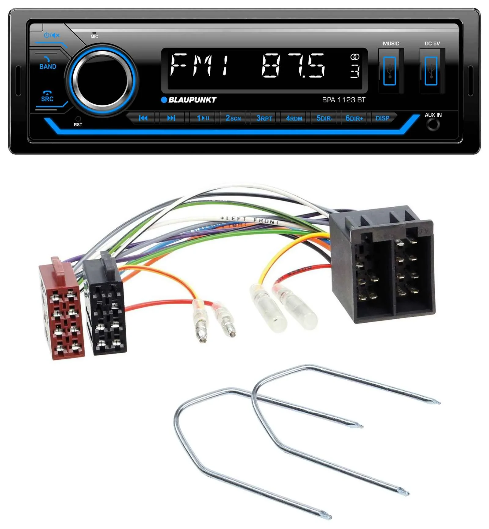 Blaupunkt MP3 Bluetooth USB AUX Autoradio für VW Passat B2/B3/B4 85-97 Golf 3 II