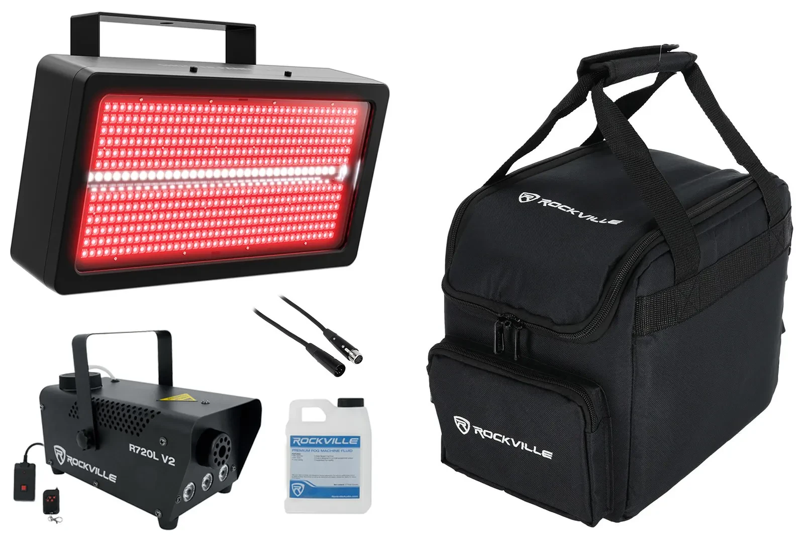 Стробоскоп Chauvet DJ SHOCKER PANEL FX IP (набор) Blinder/Wash/Strobe, Indoor/Outdoor, с сумкой, с дым-машиной, с кабелем DMX