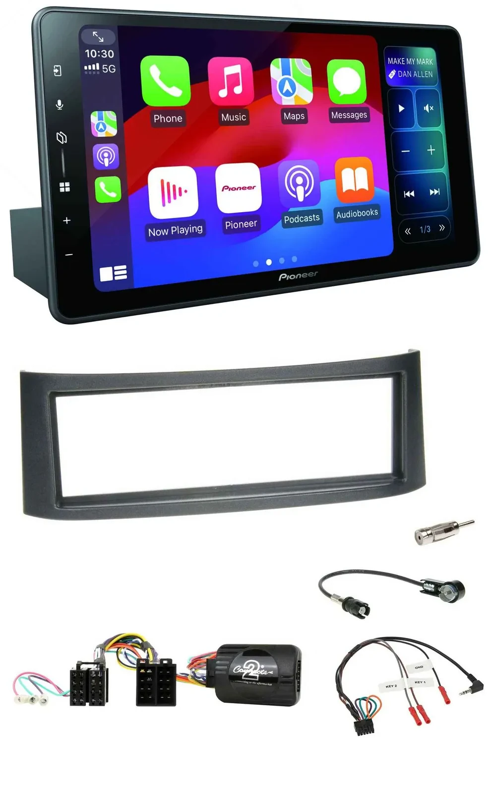Pioneer Bluetooth DAB Lenkrad USB Autoradio für Smart ForFour W454 2004-2006 sch