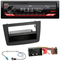 JVC Bluetooth USB DAB MP3 Autoradio für Alfa Romeo Mito 955 ab 14 schwarz