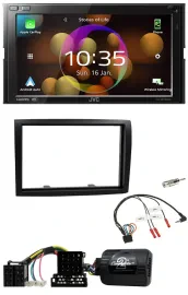 JVC DAB Lenkrad 2DIN Bluetooth USB Autoradio für Citroen Jumper Peugeot Boxer 20