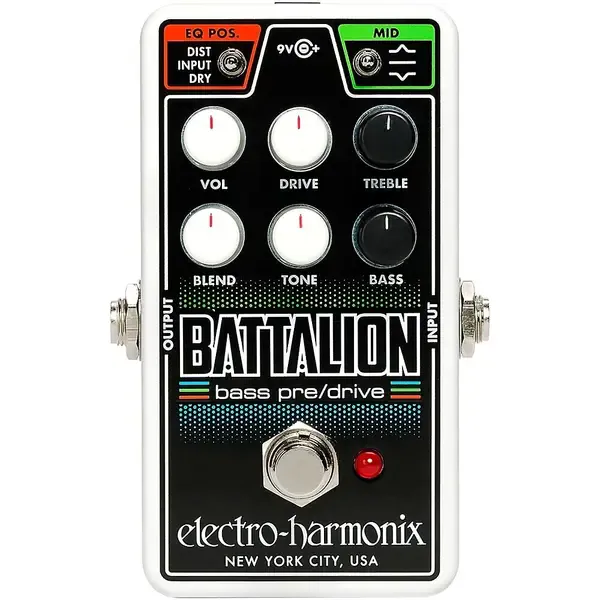 Напольный предусилитель для бас-гитары Electro-Harmonix Nano Battalion Bass Preamp