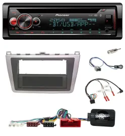 Автомагнитола для Mazda 6 (2008–2012) Pioneer DAB, CD, Bluetooth, USB, серебристый/черный