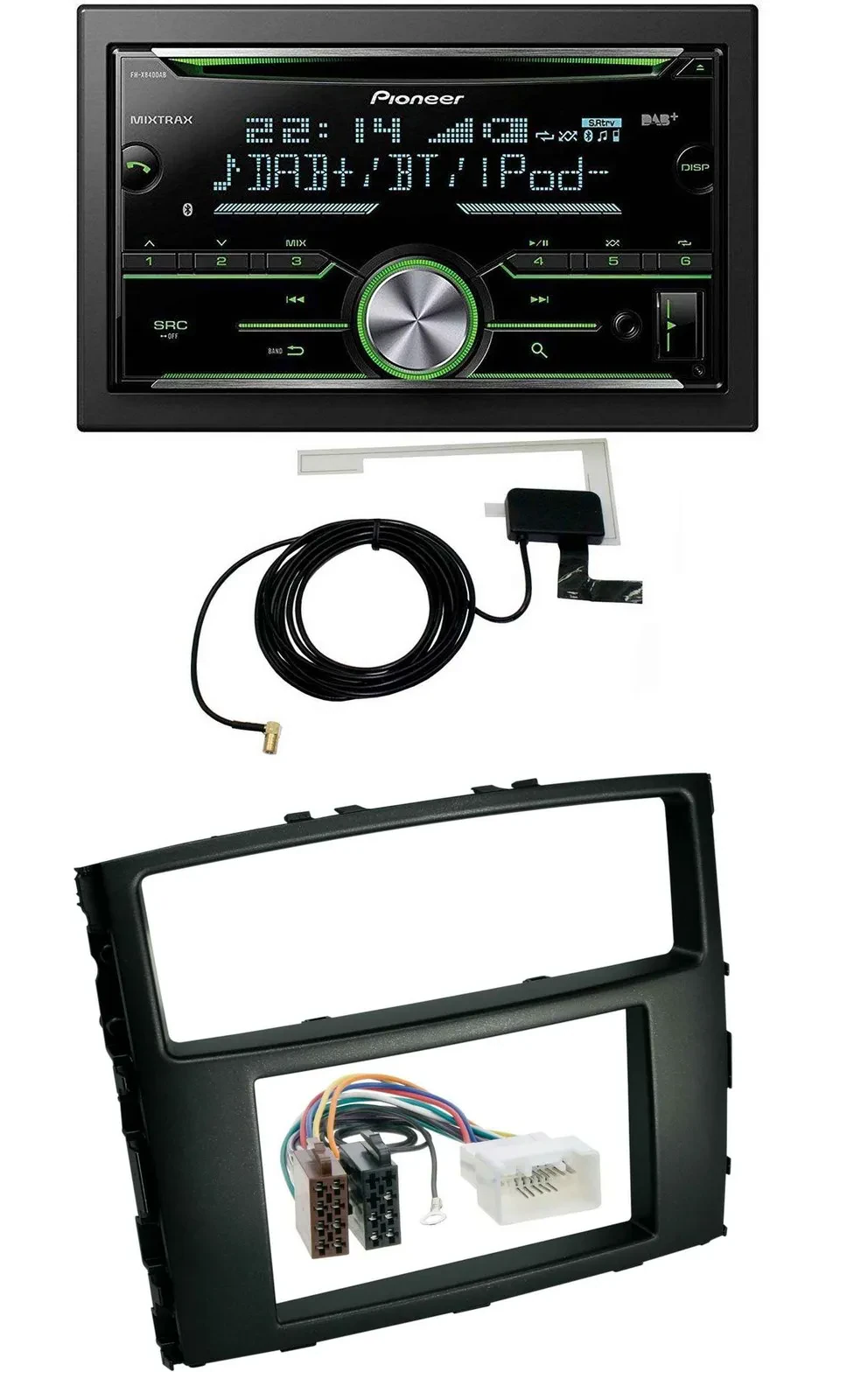 Pioneer CD USB MP3 Bluetooth 2DIN DAB Autoradio für Mitsubishi Pajero 2006-2014