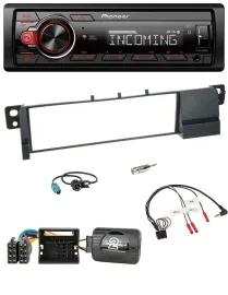 Pioneer Bluetooth USB DAB Lenkrad Autoradio für BMW 3er E46 2001-2007 Quadlock