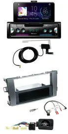 Автомагнитола Pioneer DAB, Bluetooth, USB, поддержка управления на руле для Toyota Avensis T25 (с 2003)