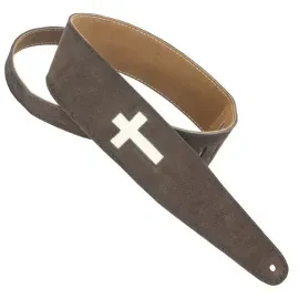 Ремень для гитары Henry Heller HP25CR-01 Suede Cross Series