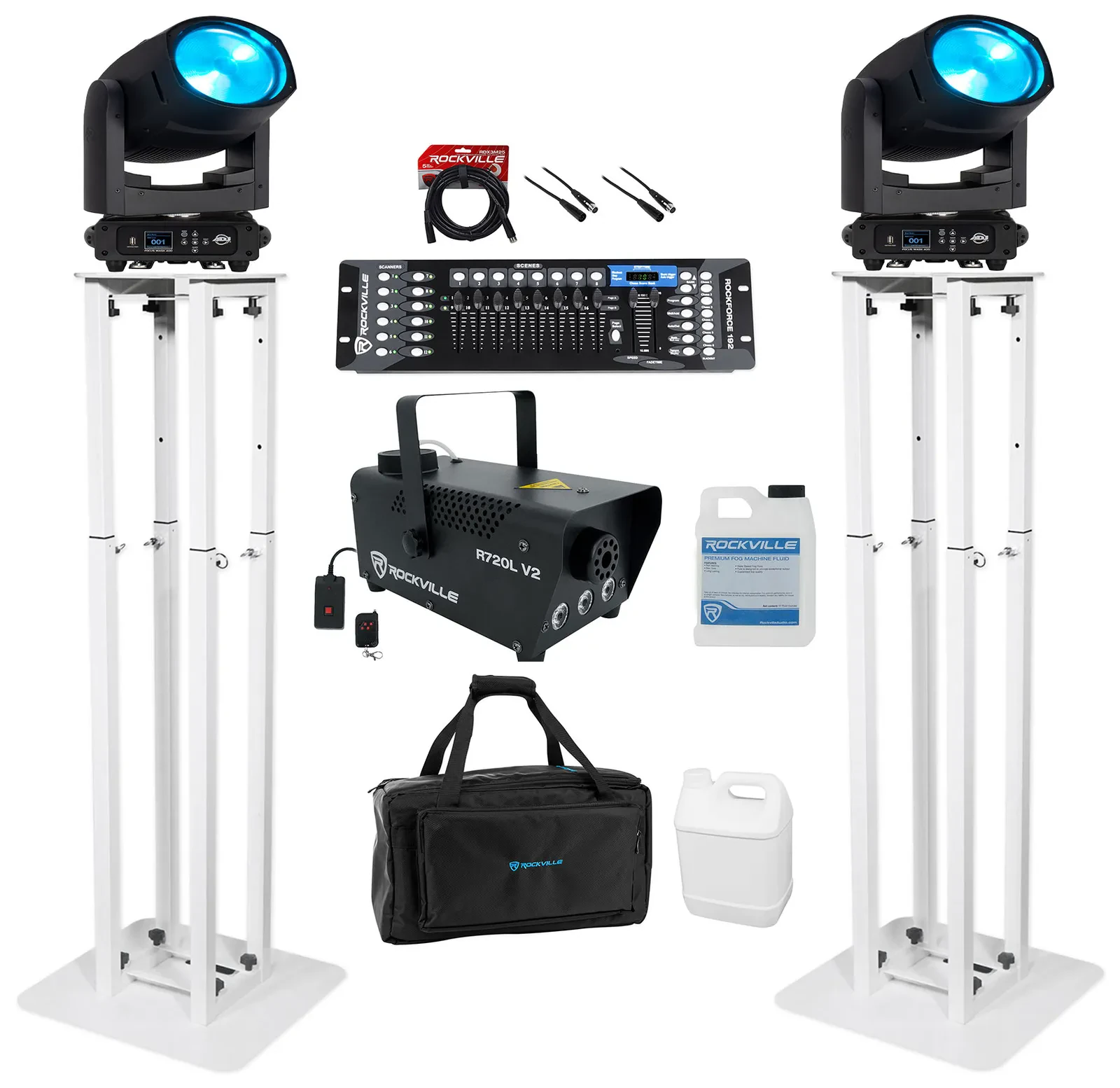 Комплект светового оборудования American DJ Focus Wash 400+RTP32W+R720L V2-4