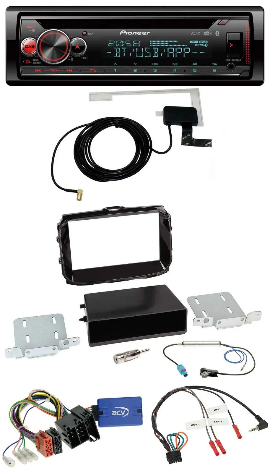 Pioneer DAB CD Lenkrad USB Bluetooth Autoradio für Alfa Romeo Giulietta 13-21 IS