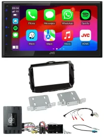 JVC Bluetooth USB Lenkrad 2DIN DAB Autoradio für Alfa Giulietta 14-21 Infoadapte