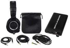 Наушники мониторные Audio-Technica ATH-M50X (набор) с перезаряжаемым усилителем для наушников