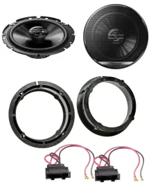 Автомобильный динамик Pioneer 16.5 см (6.5") 2-полосный 300W для VW Golf IV/V, Passat, передняя дверь