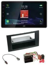 JVC DAB MP3 Bluetooth USB Autoradio für Ford Fusion Transit Kuga 05-12 schwarz