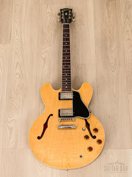 Электрогитара полуакустическая Gibson Memphis ES-335 Dot HH Antique Natural w/case USA 2005