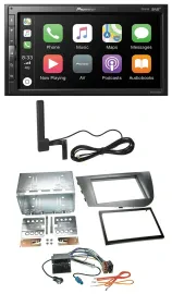 Pioneer USB 2DIN Bluetooth DAB MP3 Autoradio für Seat Leon 2005-2009 silber