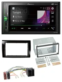 Автомагнитола Pioneer 2 DIN, DAB, USB, Bluetooth, MP3 для Fiat Bravo (с 2007)