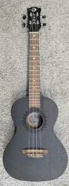 Luna Guitars Luna Model UKE VMT BKS Tenor Acoustic Mahogany Black Satin Finish Ukulele