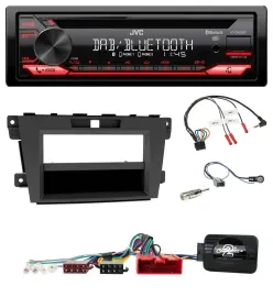 JVC CD DAB USB Bluetooth Lenkrad Autoradio für Mazda CX-7 2009-2013